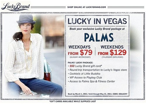 Lucky Jeans and The Palms Resort Partner For Deals!