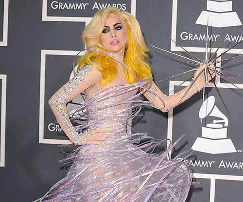 Lady Gaga came fully accessorized for her 2010 entrance.
Lady Gaga came fully accessorized for her 2010 entrance.