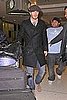 Pictures of David Beckham at JFK Airport to Spend Valentine's Day With Pregnant Victoria