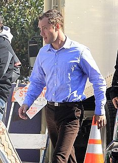 Pictures of Jude Law on the Set of Contagion Filming in San Francisco