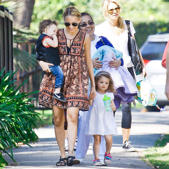 Pictures of Nicole Richie at the Park With Harlow and Sparrow Madden in LA