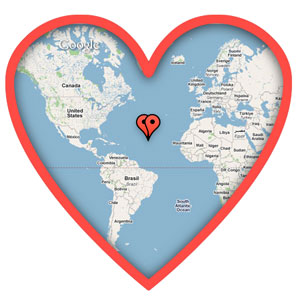 Google Maps Valentine's Day Ecards