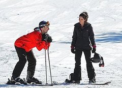 Pictures of Megan Fox and Jon Hamm Skiing on the Set of Friends With Kids