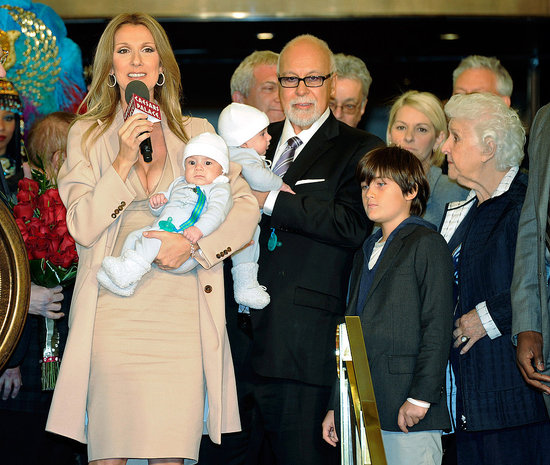 Pictures of Celine Dion and Rene Angelil at Caesars Palace With Twins Nelson and Eddy