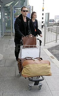 Pictures of Jude Law Arriving in London to See Sienna Miller