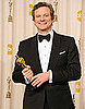 Colin Firth Talks About the Royal Wedding in the Oscar Press Room