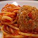 Spaghetti and meatballs
