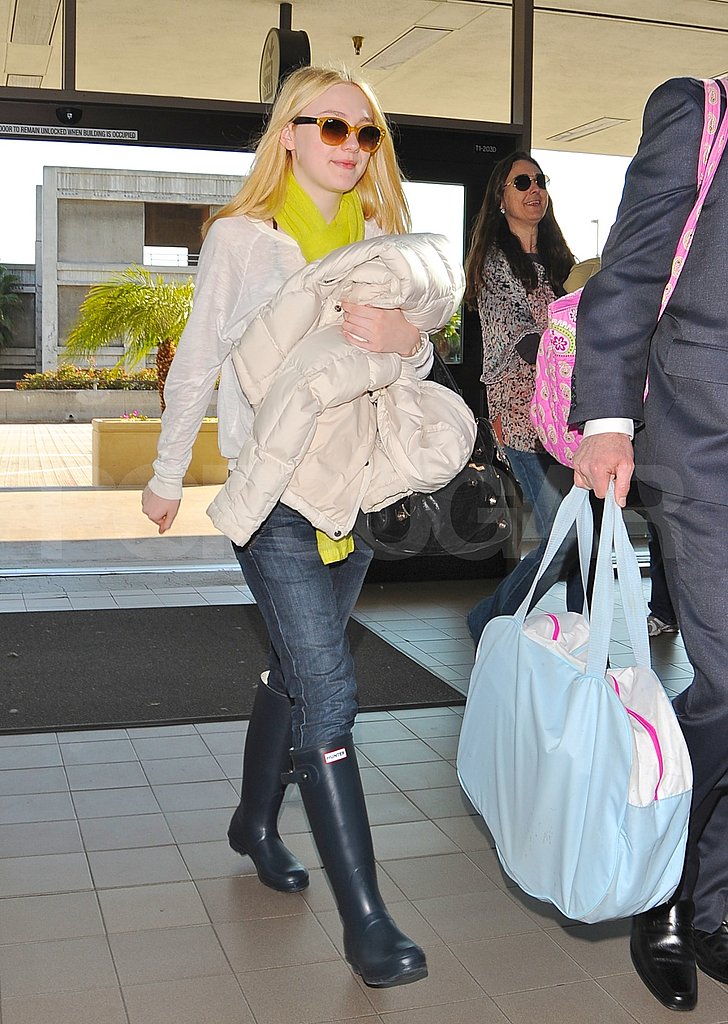 Pictures of Breaking Dawn's Dakota Fanning Leaving From LAX Pictures of Breaking Dawn's Dakota Fanning Leaving From LAX
