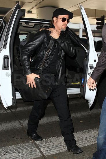 Pictures of Brad Pitt Arriving at LAX to Catch a Flight Pictures of Brad Pitt Arriving at LAX to Catch a Flight