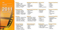 2011 Printable Oscar Ballot 2011 Printable Oscar Ballot