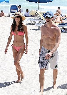 Pictures of Bethenny Frankel in an Orange Bikini