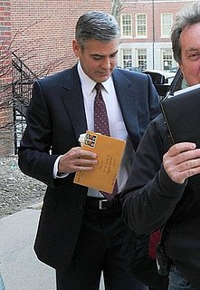 Pictures of George Clooney Arriving on Set of The Ides of March in Ohio