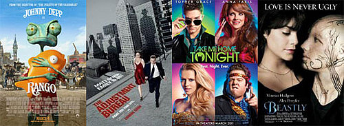 Will You See Rango, The Adjustment Bureau, Beastly, or Take Me Home Tonight?