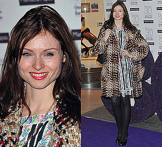 Photos of Sophie Ellis Bextor Clashing Printed Coat with Dress