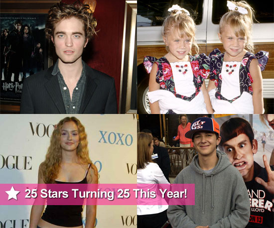  Turning 25 in 2011 Including Robert Pattinson Lea Michele Olsen Twins