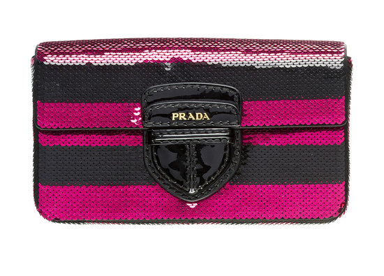 Check It — Prada's Sequined and Striped Paillettes Bag Collection Check It — Prada's Sequined and Striped Paillettes Bag Collection
