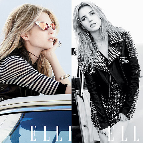Emma Roberts Poses For Elle Magazine Wearing Chanel, Burberry and Dior