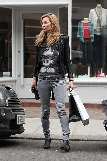 Kate Moss Spends Her Sunday Shopping Along the High Street Kate Moss Spends Her Sunday Shopping Along the High Street