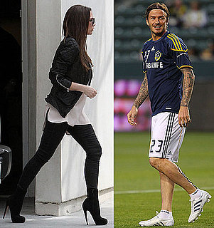 Pictures of Pregnant Victoria Beckham and Ken Paves Watching David Beckham Play Soccer
