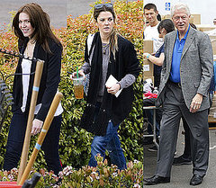 Pictures of Drew Barrymore, Mandy Moore, and Bill Clinton at the San Diego Food Bank Pictures of Drew Barrymore, Mandy Moore, and Bill Clinton at the San Diego Food Bank