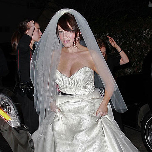 Marla Sokoloff wore white to her November 2009 nuptials at Il Cielo in LA.
Marla Sokoloff wore white to her November 2009 nuptials at Il Cielo in LA.