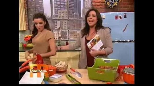 Eva Longoria Cooks With Rachael Ray