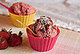 Sweet Strawberry Ice Cream + Chocolate Sauce