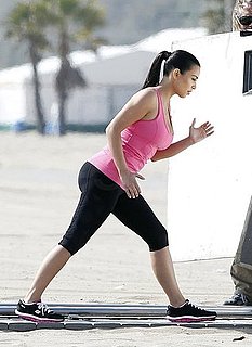 Kim Kardashian Works Out in Spandex Pictures