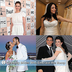 Pregnant Celebrities in Wedding Dresses Pregnant Celebrities in Wedding Dresses