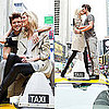 Anja Rubik and Fiance Sasha Knezevic Pose For DKNY in New York