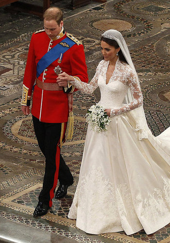 Close-Ups of Kate Middleton's Alexander McQueen Wedding Dress by Sarah Burton