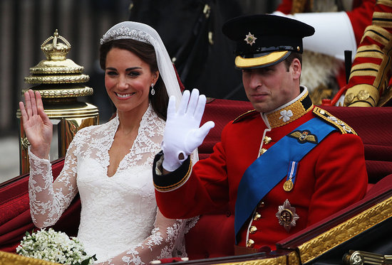 Prince William and Kate Middleton's Carriage Procession Pictures