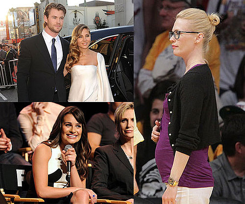 Celebrity Pictures of the Week With January Jones' Baby Bump, Glee Academy Screening and More