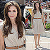Pictures of Angelina Jolie in Nude Ferragamo Dress at Kung Fu Panda 2 at Cannes 2011