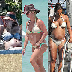 Pictures of Pregnant Celebrities in Bikinis
