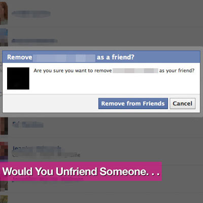 Reasons For Unfriending Someone on Facebook