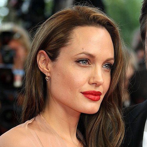 Angelina's look got a bit of retro glamour with sophisticated red lipstick at the premiere of Inglorious Basterds in 2010.
Angelina's look got a bit of retro glamour with sophisticated red lipstick at the premiere of Inglorious Basterds in 2010.
