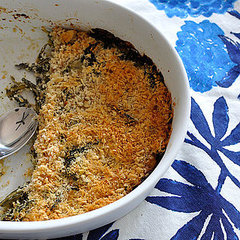 Creamy Dandelion Greens With Goat Cheese Gratin Recipe