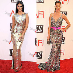 Gisele Bundchen and Camila Alves Wearing Sequined Gowns at the AFI Awards