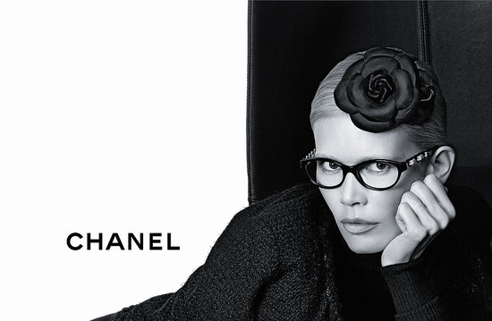 See Chanel's Fall 2011 Eyewear Campaign, Modeled by Claudia Schiffer See Chanel's Fall 2011 Eyewear Campaign, Modeled by Claudia Schiffer