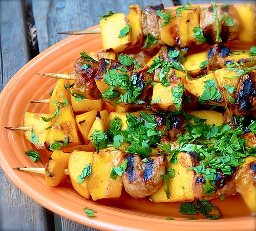 Pork and Mango Skewers Pork and Mango Skewers