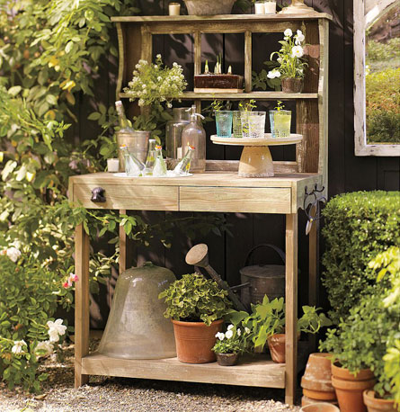I absolutely adore this Potting Shed Bar ($700). It has lots of shelving to get all your gardening organized or serves as a perfect bar for outdoor entertaining. It would have been a perfect addition for my Fourth of July BBQ. I absolutely adore this Potting Shed Bar ($700). It has lots of shelving to get all your gardening organized or serves as a perfect bar for outdoor entertaining. It would have been a perfect addition for my Fourth of July BBQ.