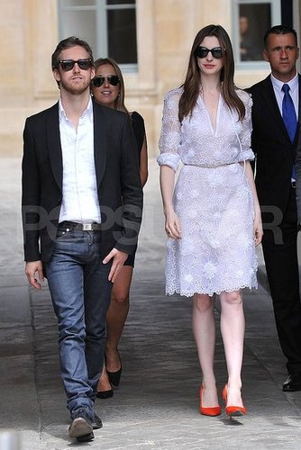 Pictures of Anne Hathaway and Adam Shulman in Paris