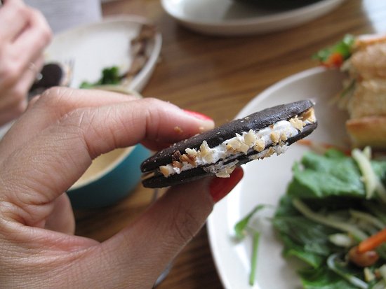 Coconut cookie sandwich