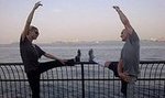 David Kirsch and Heidi Klum Stretching Prerun