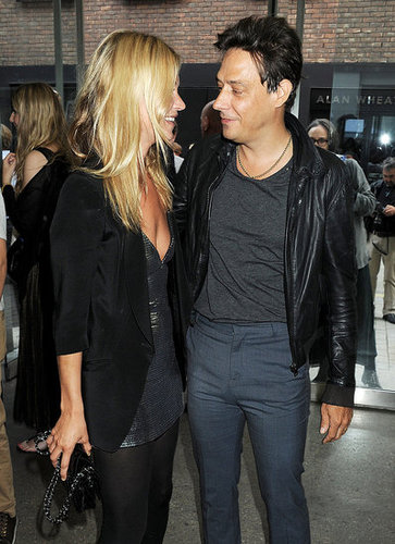 Newlyweds Kate Moss and Jamie Hince gazed at each other lovingly while at an art exhibition in London in July 2011.
Newlyweds Kate Moss and Jamie Hince gazed at each other lovingly while at an art exhibition in London in July 2011.