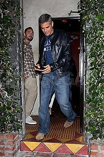 George Clooney Pictures Leaving Dinner in LA