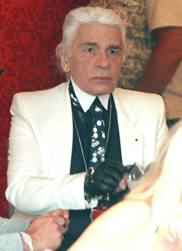 Karl Lagerfeld Snapped in Saint Tropez Without Sunglasses Karl Lagerfeld Snapped in Saint Tropez Without Sunglasses