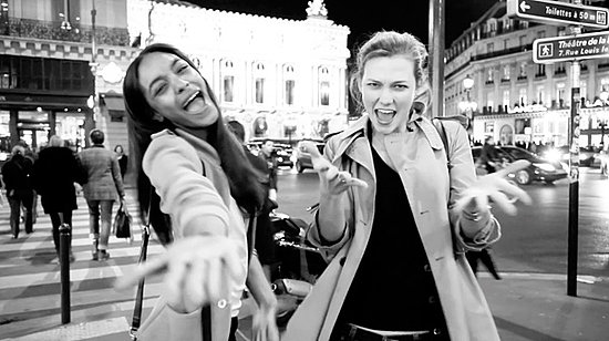 Karlie Kloss and Jourdan Dunn