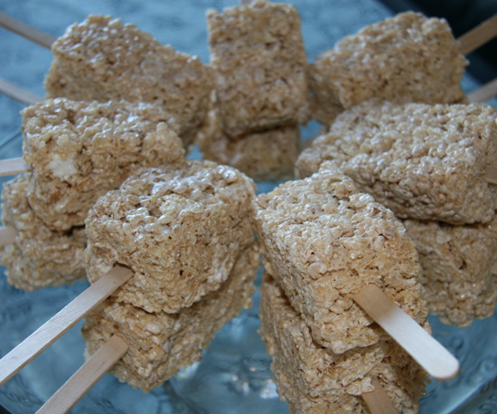 Rice Krispie Treats on Sticks